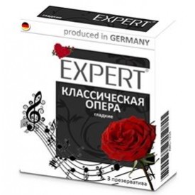 Гладкие презервативы Expert "Классическая опера" - 3 шт.